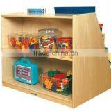 School Wooden Storage Cabinet Furniture (Book Display W/Storage Unit)