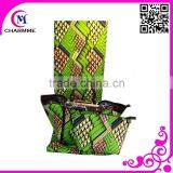 WB-0144 100% Cotton African prints wax cotton tote bag for wedding/party