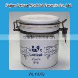 New Simple Style Ceramic Container With Lid for Food Storage thumbnail-2