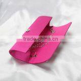 Ladies Simple Style Rhinestone Handbag Ruffled Party Satin Bag thumbnail-4