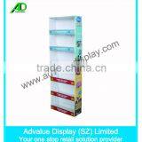 High Quality 6 Tiers Record Cardboard Sidekick Display