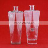 Wholesale Hot Quality Triangle Clear Bottles 700ml French Brandy Bottles Bridge Shape Wine Bottles