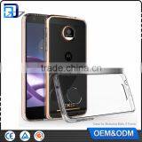 Amazon Hot Sale Anti Scratch Ultra Thin Soft TPU Transparent Acrylic Combo Case Back Cover For Moto Z Force Clear Case thumbnail-1