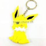 Promotional Gift Key Ring Soft PVC Animation Shaped 2d Keychain