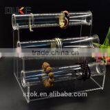 Free Standing Custom Clear Acrylic Jewelry Display Stand thumbnail-1