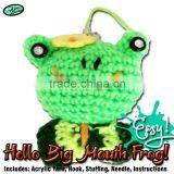 DIY Big Mouth Frog Crochet Animal Toy Kit