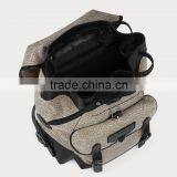 Unisex 100% Cotton Canvas Big Volume Backpack(LDO-16116) thumbnail-2