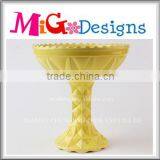 High Qulity Ceramic Yellow Wedding Decoration Tray thumbnail-1