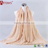 Cheap Price Gray Lace and Shiny Crystal Sequin Fashion Scarves for Women