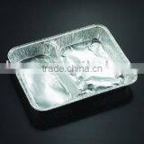 Two Compartment Aluminium Container Deep