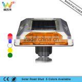 Landscape Garden Solar Powered Yellow Light Raised Pavement Maker Road Stud thumbnail-1