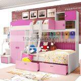 Multi-function Bunk Bed With Wardrobe and Storage thumbnail-2