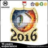 Wholesale Custom 3d Diecast Silver Glitter Insert Zinc Alloy Iron Antique Bronze Plated us Volleyball Sports Medal Reward Medal thumbnail-2