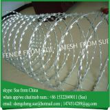 Galvanized Airport fencing welded wire mesh fence with razor wire