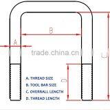 Stainless Steel Zinc Plated U Bolt P1963 for GLENCOE Farm Equipment thumbnail-2