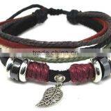 Metal Beads Leather Bracelet thumbnail-1