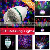 E27 RGB Crystal Ball Stage Lights Led Rotating Lamp For Party Disco DJ Bar thumbnail-1