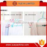 Multifunction Plastic Anti-slip Laundry Hanger With Two Circle Racks-pink thumbnail-4