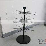 Jewelry Display Stand Rotating Revolving 3 Tier Metal Earring Display Stand thumbnail-2