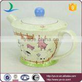 Simple Style Ranch Decal Ceramic Tea Pot For Home thumbnail-5