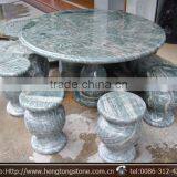 Natural Stone Coffee Table,Outdoor Round Slate Stone Table Chairs thumbnail-1