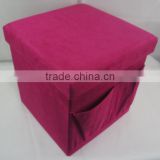 Store More Fuchsia Collapsible Foldable Seat Foot Rest