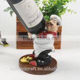 Custom Resin Funny Chef Figurines Wine Bottle Holder thumbnail-5