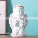Resin White Baby Praying Angel Figurine thumbnail-5