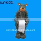 Resin Bear Toilet Paper Stand thumbnail-1