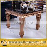 Rose Gold Side Table Marble Top Corner Table thumbnail-1