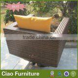 Hot Sell Outside Sofa Chair Leisure Wicker Rotating Coffee Chair thumbnail-2