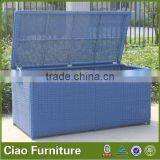 Outdoor Cushion Box Rattan Plastic Storage Box thumbnail-6