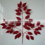 fake leaf branch factory hot selling Outdoor/indoor Artificial ficus leaf branch