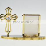 New Product 24K Gold Plated Cross Photo Holder With Crystals From Swarovski thumbnail-5