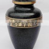 Black Antique Indian Handmade Metal Urns thumbnail-1