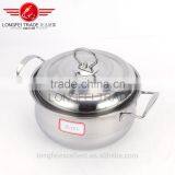 High Quality 4pcs Stainless Steel Color European-style Soup Pot Set thumbnail-3