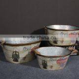 Beer Ice Bucket Galvanized Metal Ice Bucket Oval Shape Metal Ice Bucket thumbnail-2