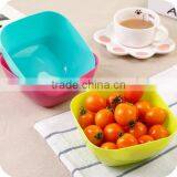 Colorful Plastic Fruit Bowl Snack Tray Nut Bowl Candy Tray Salad Bowl Plastic thumbnail-1