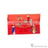 Hand Embroidered Wallet, Many Colors and Design to Choose, Made From Natural Silk in Vietnam thumbnail-4