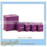 Storage Canister Bread Bin Biscuit Tea Coffee Sugar Canister Set thumbnail-2