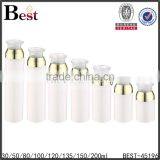 Luxury 30ml 50ml 80ml 100ml 120ml White Acrylic Cosmetic Cream Bottle Double Wall Plastic Lotion Container With Pump thumbnail-1