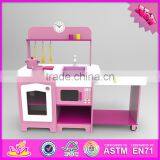 2016 New Design Preschool Home Play Wooden Girls Kitchen Set W10C251 thumbnail-6