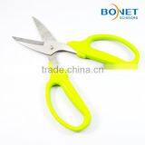 S39033G 6-3/4" CE Certificated 2.5mm Stainless Steel Best Household Fluorescence Green Handle Scissors Importers thumbnail-5