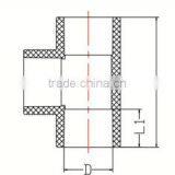 HIGH QUANLITY EQUAL TEE OF PVC GB STANDARD PIPES & FITTINGS FOR WATER SUPPLY thumbnail-2