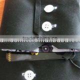 Man Fashion Black Shirts High Double Collar Mens Black Shirts thumbnail-3