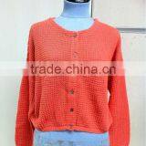 High Fashion Women's Cotton Fabric Long Cardigan Pullover Sweater thumbnail-1
