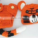 Cat Newborn Baby Boy Girl Kids Crochet Beanie Outfit Set Hat Photo Prop Clothes thumbnail-2