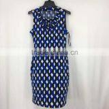 Women Clearance Lots Sleeveless Geometric Pattern Print Fashion Dress thumbnail-1