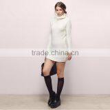 HAODUOYI Wholesale High Neck Bodycon Knitted Shirt Wrap Dress With Low Price thumbnail-4