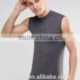 Custom Charcoal Turtleneck Sleeveless Muscle T-shirts, Sports Tank Tops Men OEM thumbnail-1